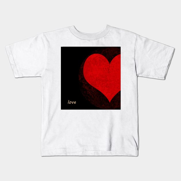 Heart Love Kids T-Shirt by momomoma
